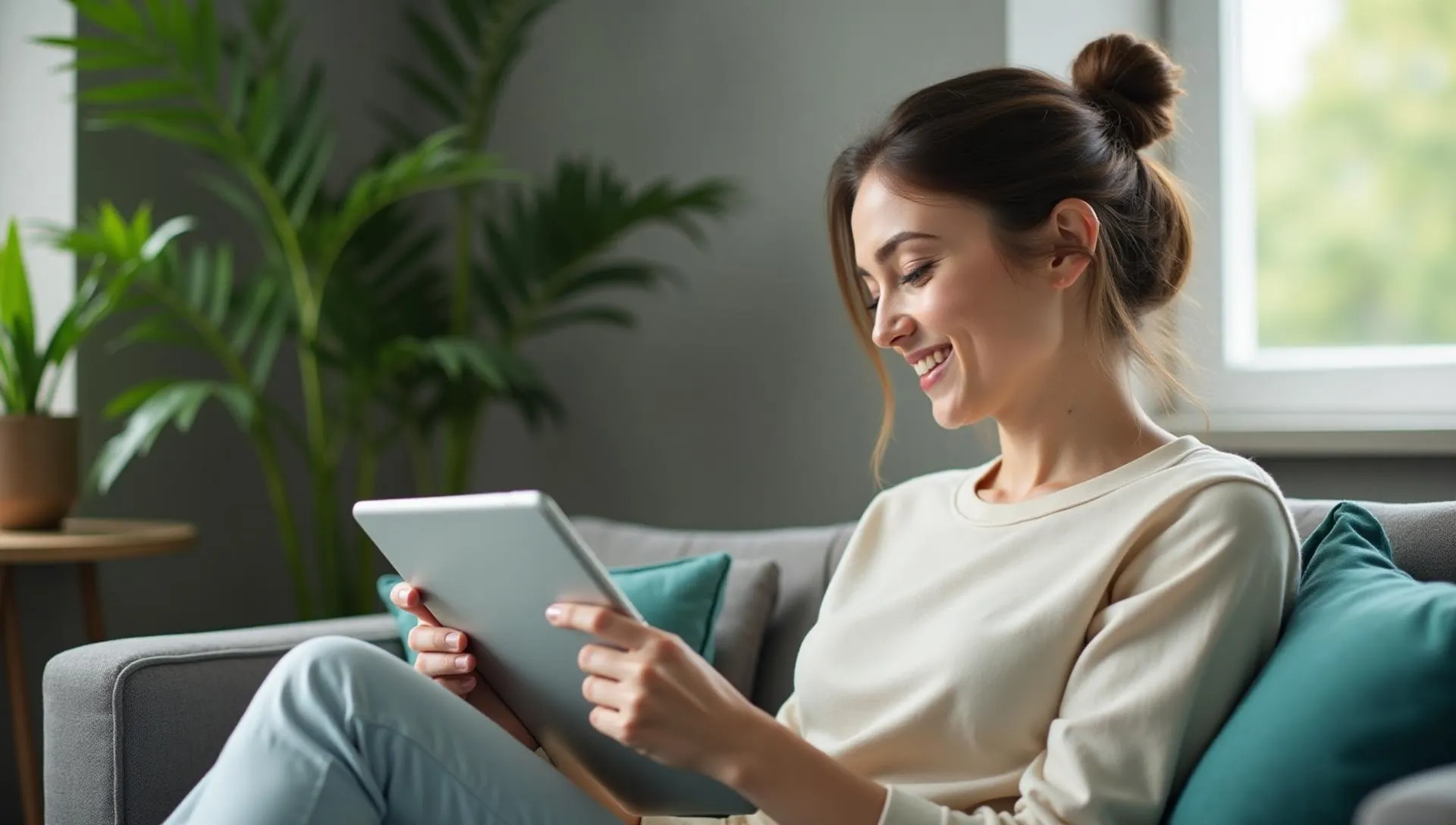 Patient receiving virtual care from home
