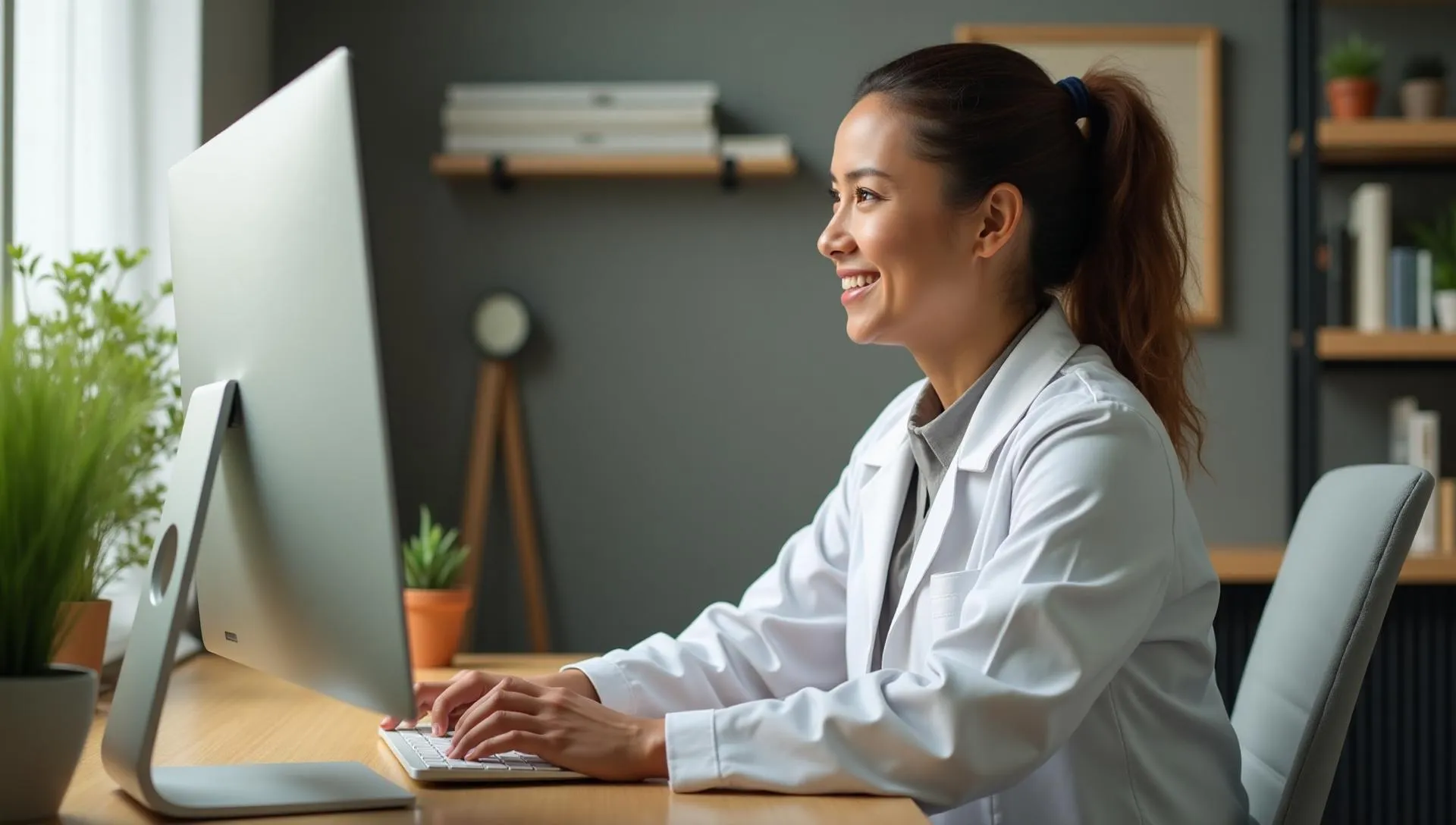 Clinician providing virtual care